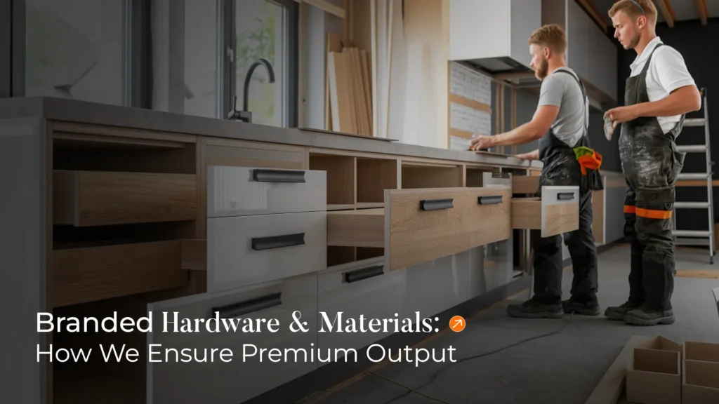 Best home interior manufacturer in Uttarakhand using branded hardware and quality materials for modular spaces