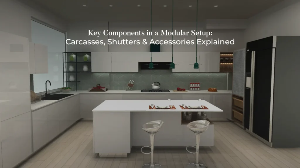 Best modular kitchen and wardrobes in Uttarakhand with carcasses, shutters, and accessories