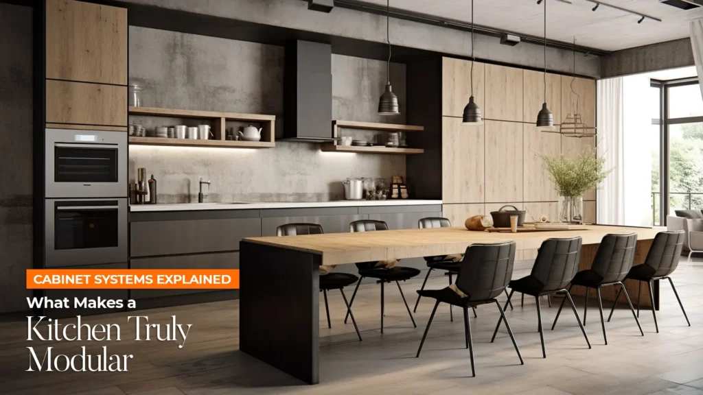Modern kitchen design with sleek cabinet systems by the Best Modular Kitchen In Uttarakhand
