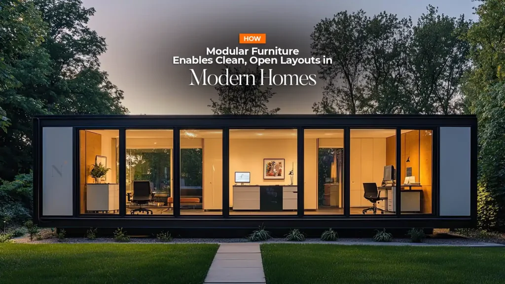 Modern living room designed by the Best Home Interior Manufacturer in Uttarakhand