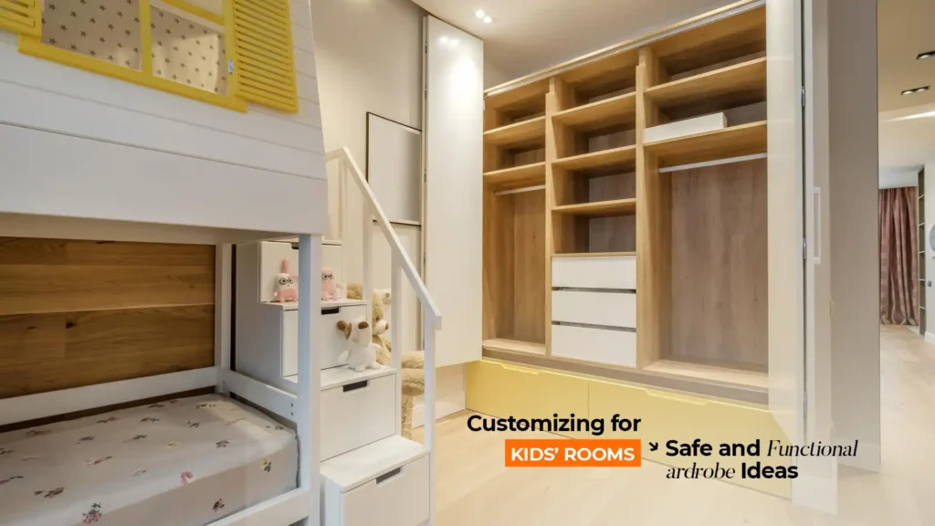 Best Modular Wardrobes In Uttarakhand designed for kids' rooms with safe and functional storage