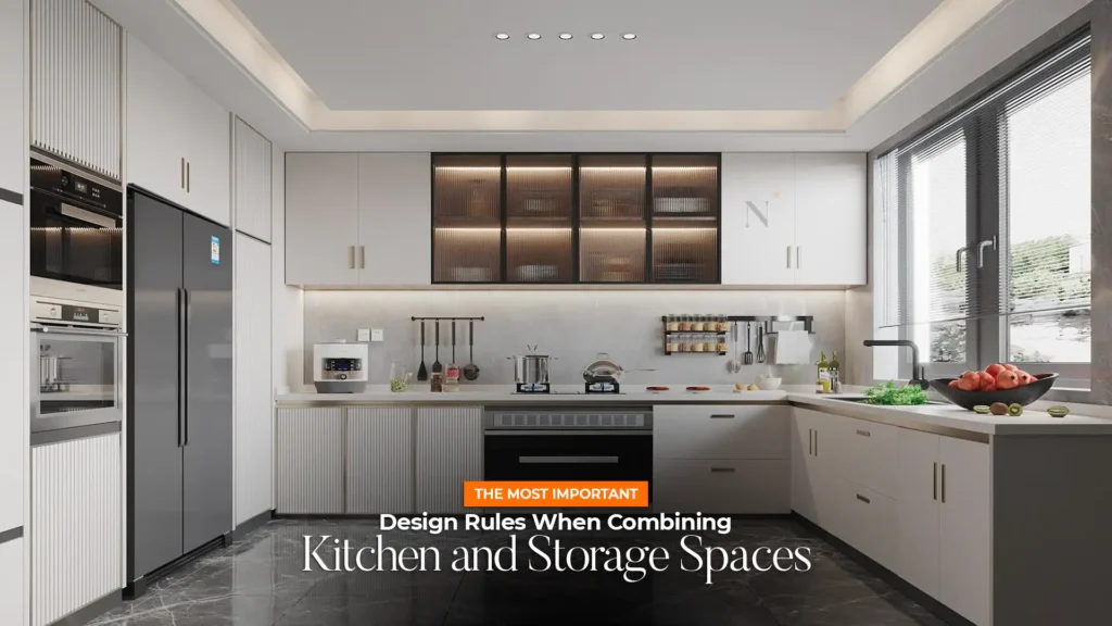 Best Modular Kitchen and Wardrobes in Uttarakhand – Sleek modern kitchen interior with smart storage