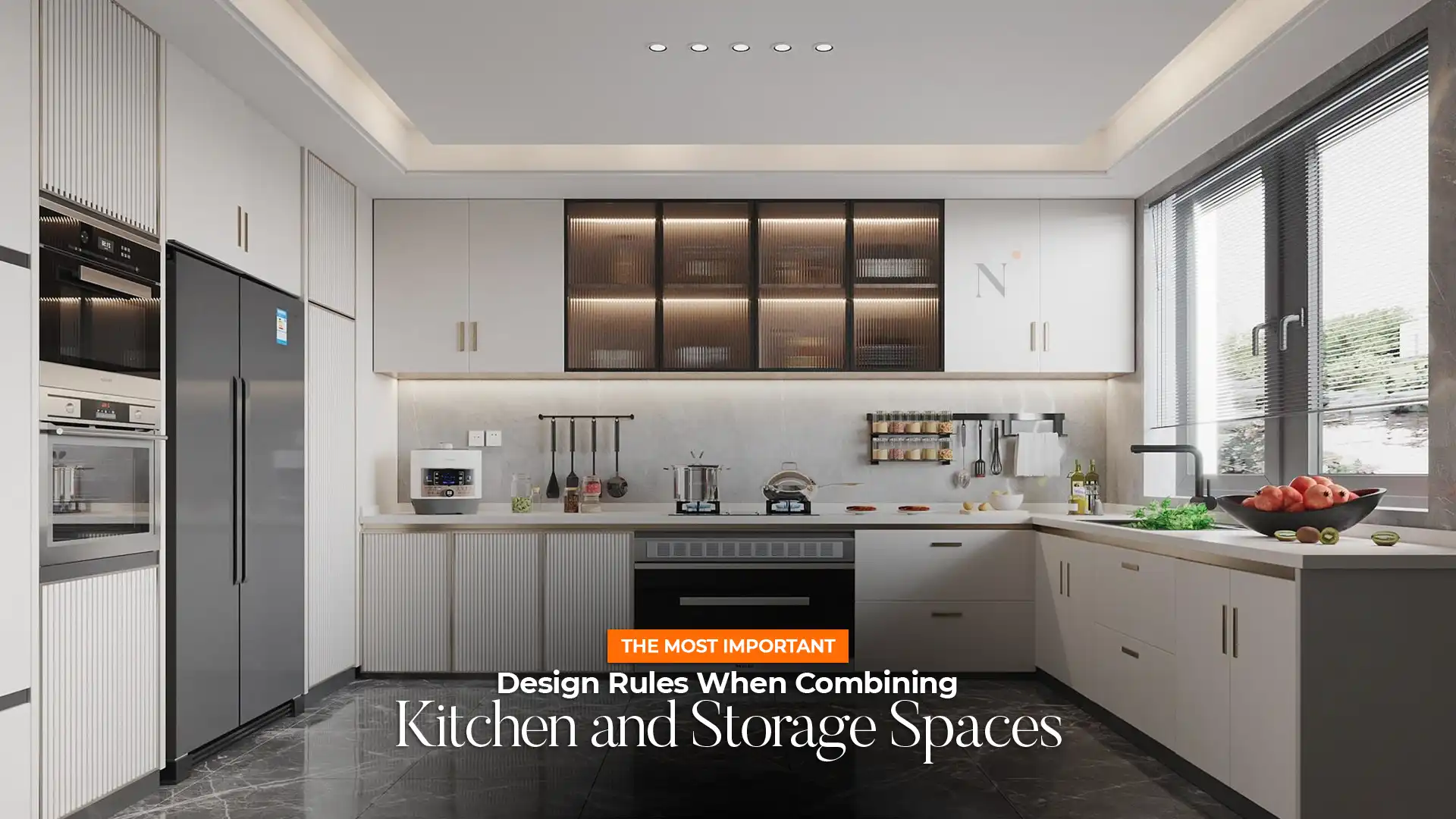 Best Modular Kitchen and Wardrobes in Uttarakhand – Sleek modern kitchen interior with smart storage