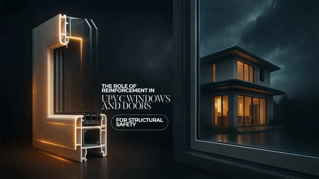 Close-up of reinforced uPVC frame showcasing the Best Windows and Doors in Uttarakhand for structural safety