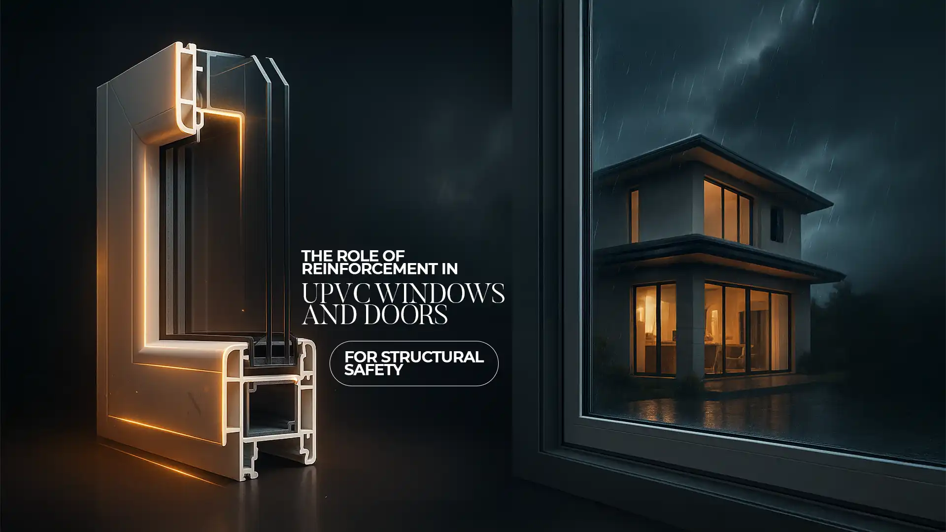 Close-up of reinforced uPVC frame showcasing the Best Windows and Doors in Uttarakhand for structural safety