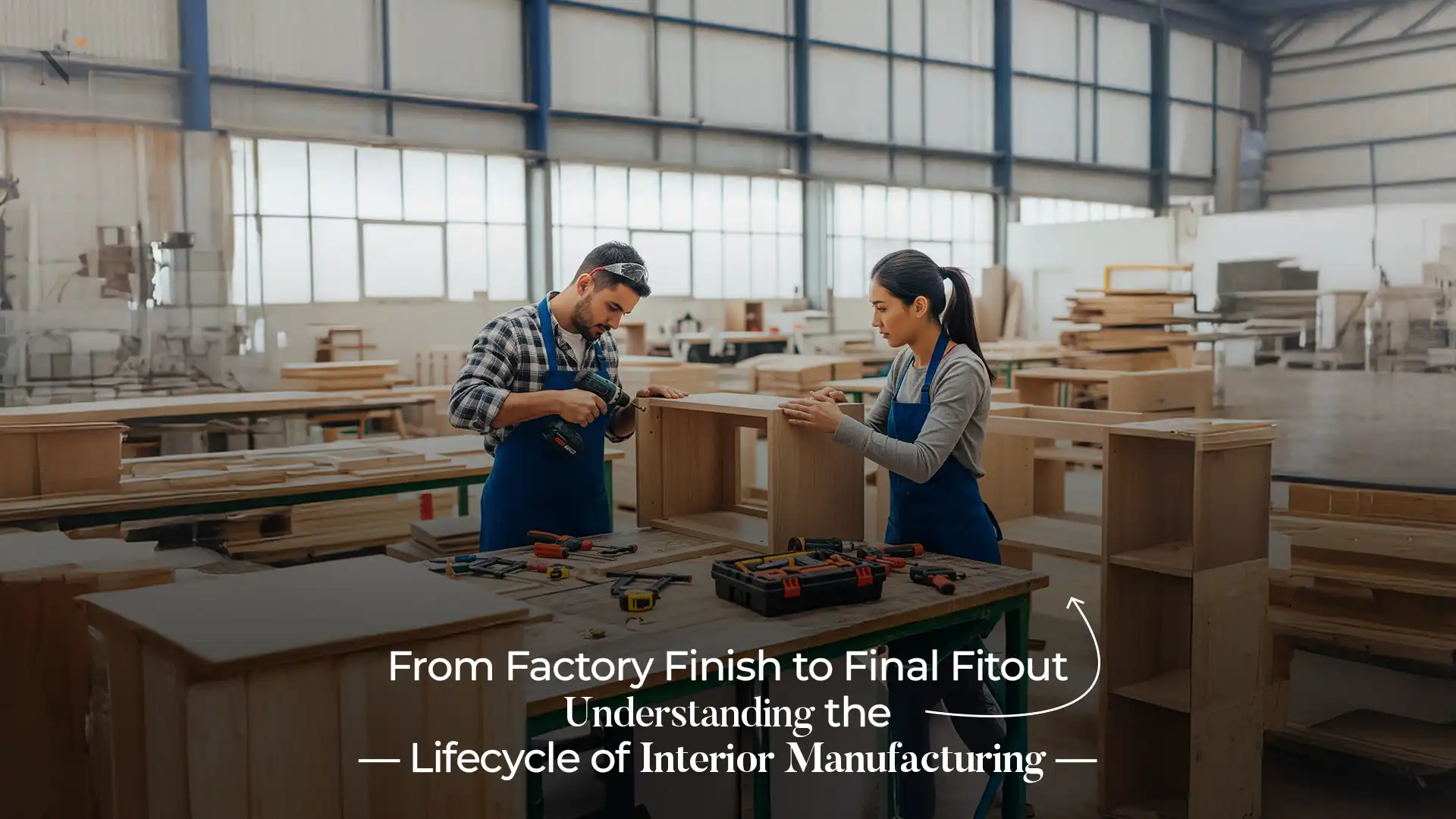 Best Home Interior Manufacturer in Uttarakhand showcasing skilled workers crafting furniture during the interior manufacturing process