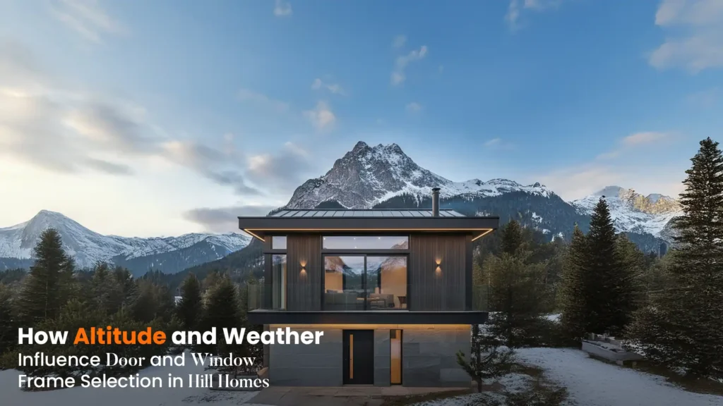 Modern hill home featuring large glass frames by the Best Windows and Doors in Ranikhet, built for altitude and weather durability