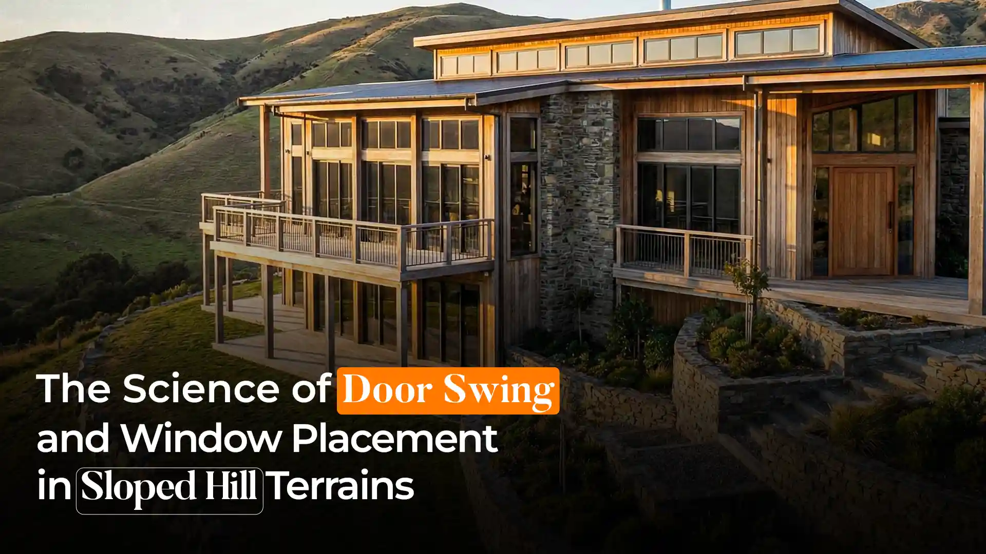 Modern hillside home showcasing premium window and door placement, featuring the Best Windows and Doors in Ranikhet