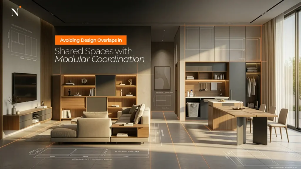 best modular kitchen and wardrobes in Kashipur coordinated modular living and kitchen design