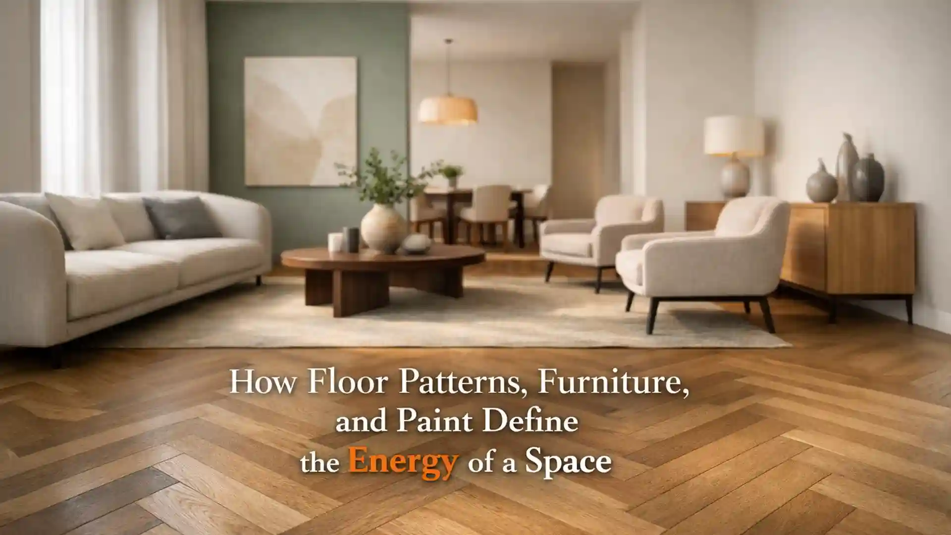 Modern interior designs in Haldwani featuring wooden flooring, minimal furniture, and soft neutral colour palettes