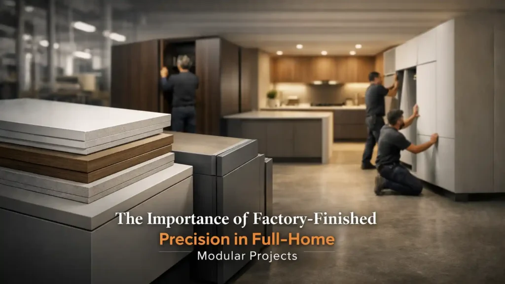 Best home interior manufacturer in Sitarganj delivering factory-finished modular interiors with precise installation