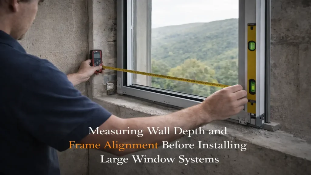 Professional measurement and installation by providers of the Best Windows and Doors in Ranikhet for accurate frame alignment and durability
