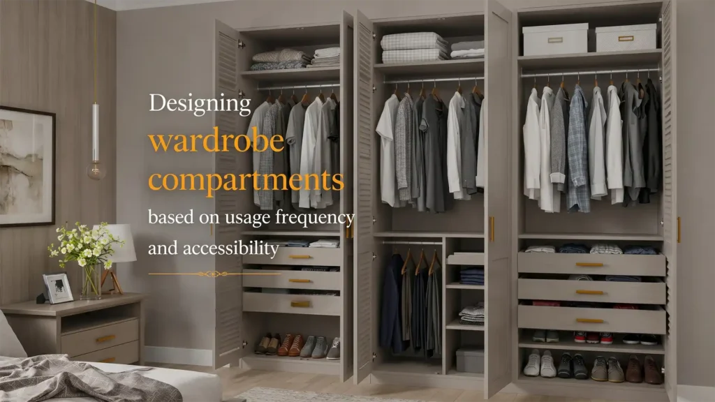 best modular wardrobes in Haldwani with organized compartments for efficient storage and easy accessibility