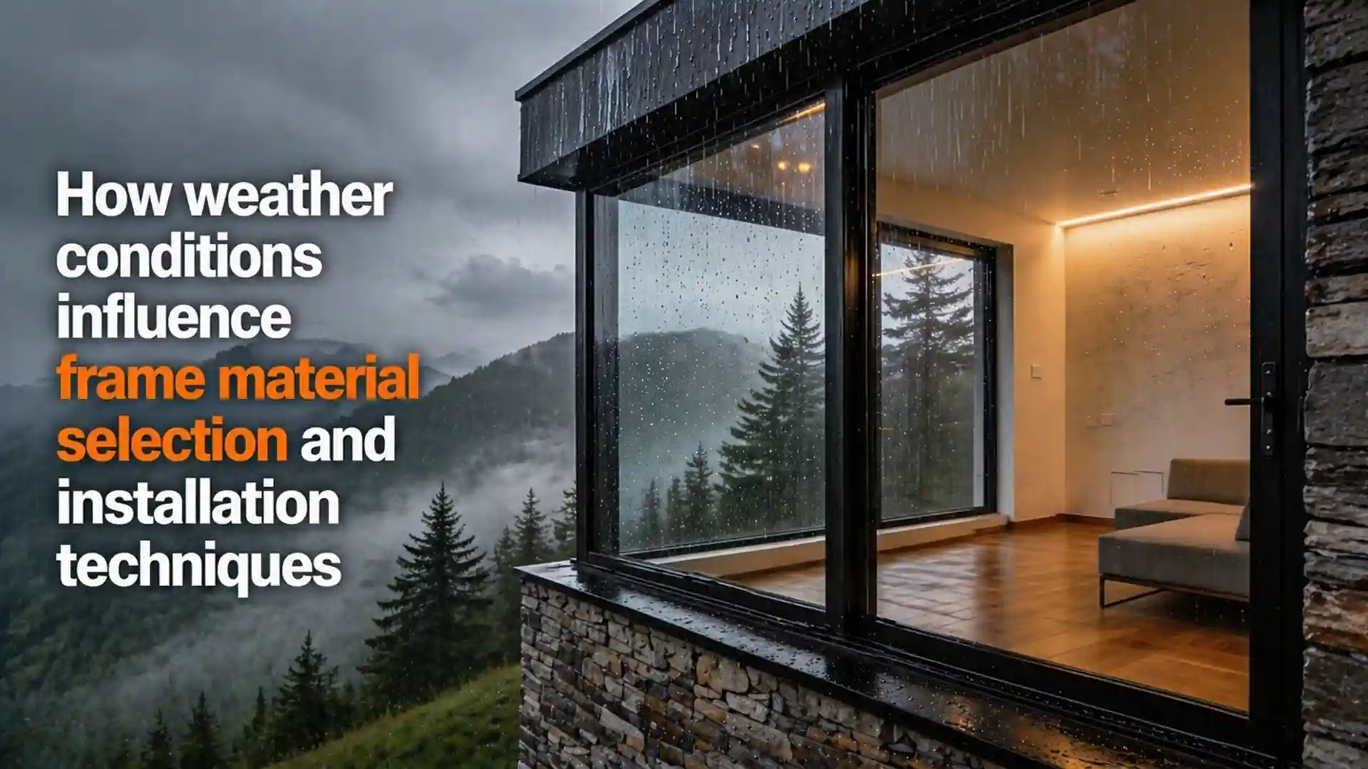 best windows and doors in Ranikhet installed in a modern home showing durability against rain and harsh weather conditions