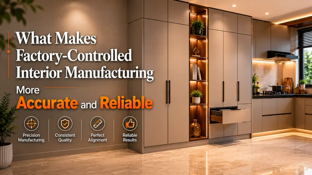Best home interior manufacturer in Uttarakhand designing factory-controlled modular kitchen and interior solutions with precise finishing and reliable quality
