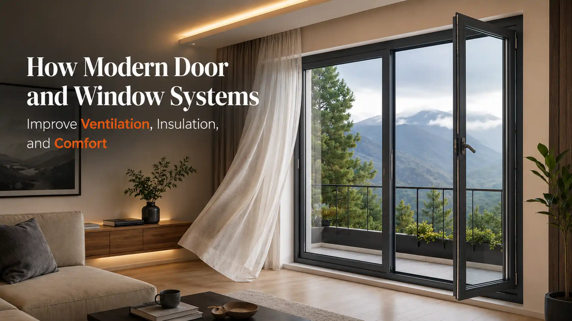 Best Windows and Doors in Uttarakhand designed for natural ventilation, thermal insulation, scenic views, and modern home comfort
