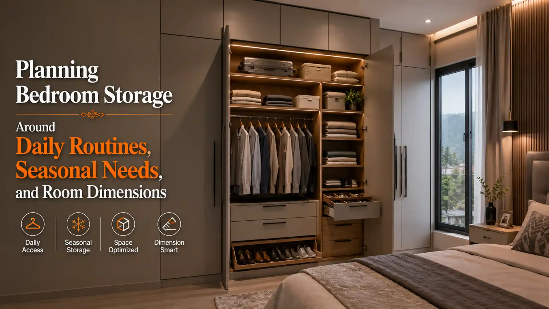 Best modular wardrobes in Haldwani designed for smart bedroom storage, daily convenience, seasonal organization, and space-efficient interiors