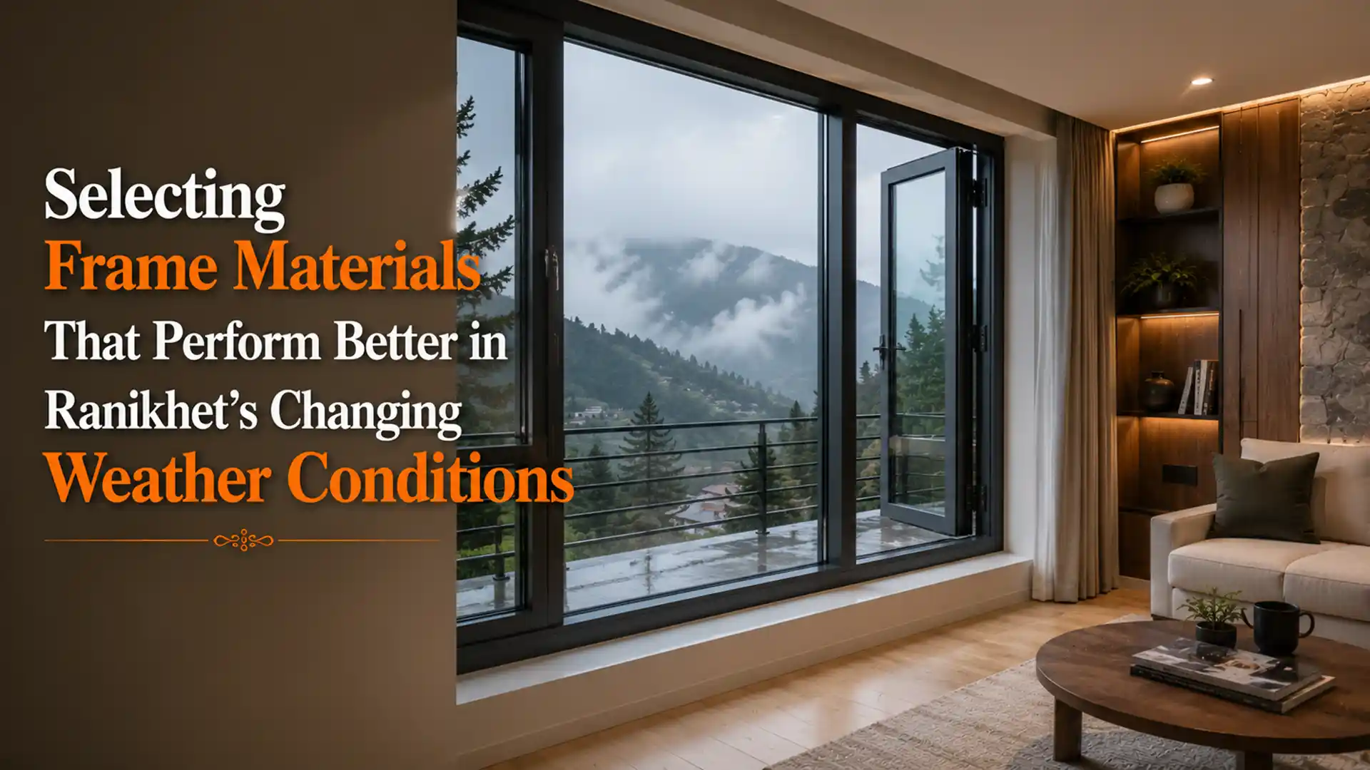 Best windows and doors in Ranikhet designed with durable frame materials for better insulation, weather resistance, and modern mountain home comfort
